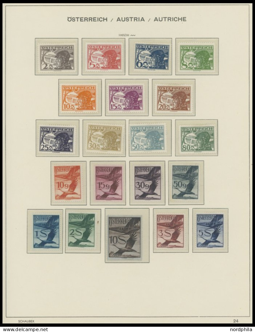 SAMMLUNGEN , , Fast Nur Ungebrauchte Sammlung Österreich Von 1916-1937 Mit Vielen Guten Mittleren Ausgaben, Einiges Dopp - Collections