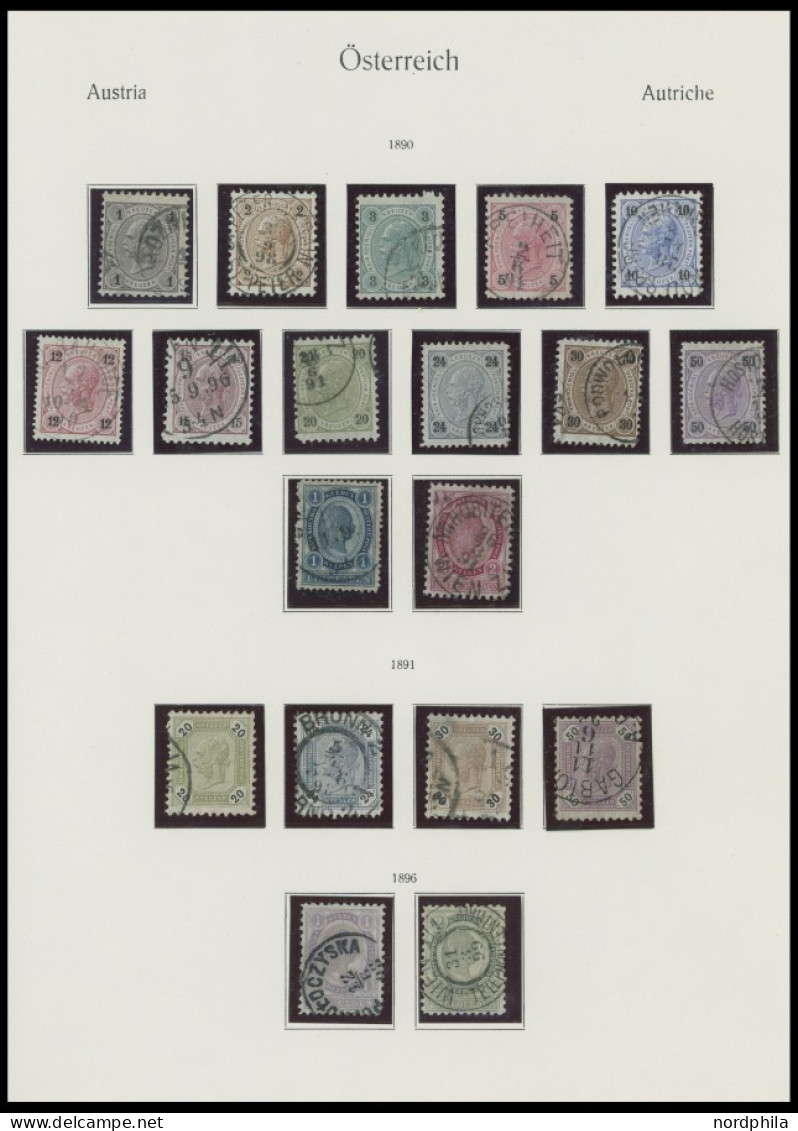 SAMMLUNGEN ,o, , 1867-1937, Restsammlung Österreich Mit Noch Vielen Guten Mittleren Werten, Meist Prachterhaltung - Collections