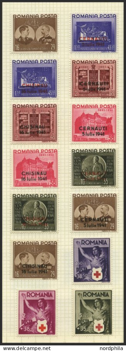 SAMMLUNGEN, LOTS o, , gestempelte Sammlung Rumänien von 1903-76 in 2 Bänden mit einigen besseren Ausgaben, oftmals doppe