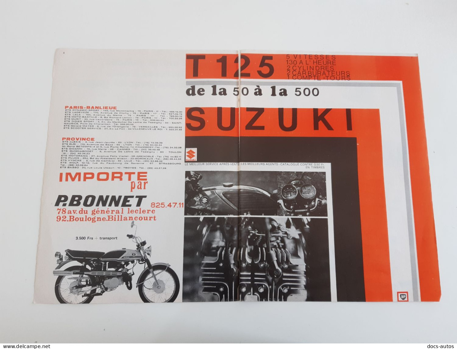 Suzuki 125 - Publicité De Presse - Motorfietsen