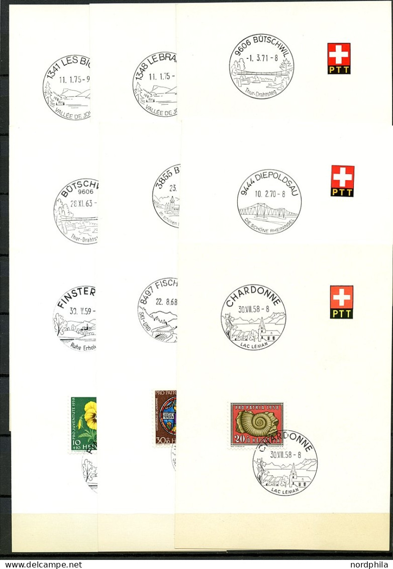 SAMMLUNGEN 527 BRIEF, Schweiz Ab Ca. 1949, Sammlung Von 90 Belegen Alle Bezug Auf Wasserwirtschaft, Seen, Flüsse Und The - Collections