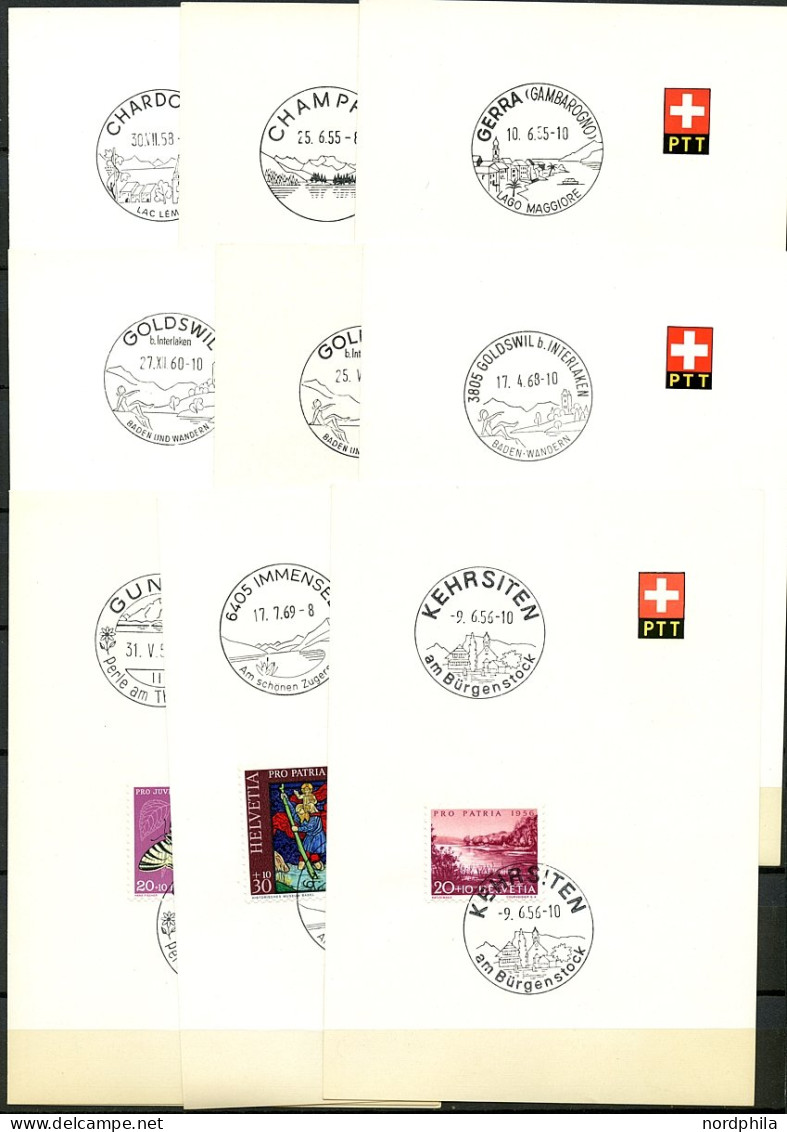 SAMMLUNGEN 527 BRIEF, Schweiz Ab Ca. 1949, Sammlung Von 90 Belegen Alle Bezug Auf Wasserwirtschaft, Seen, Flüsse Und The - Verzamelingen