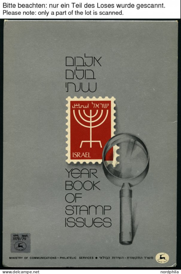 ISRAEL - SAMMLUNGEN, LOTS , 1978-80, 3 Jahrgangshefte, Pracht - Lots & Serien