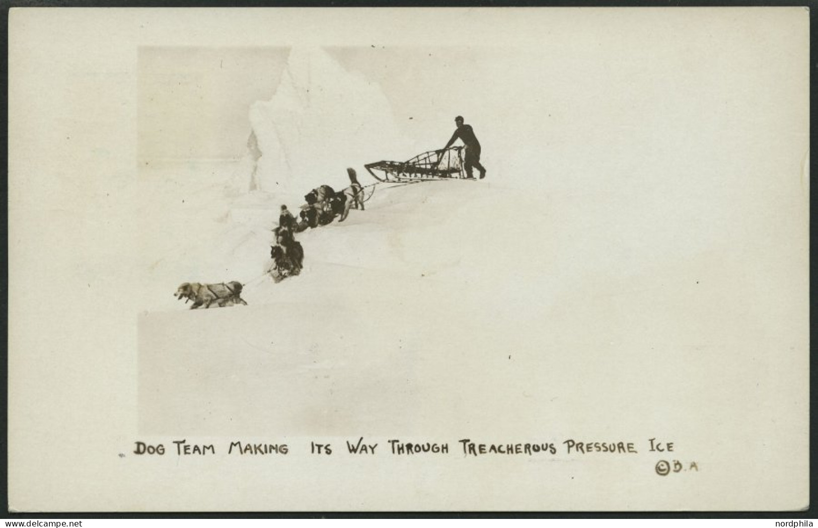 USA 359 BRIEF, 1934, Ansichtskarte Von Byrd Antarctic Expedition: Greetings From..., Mit Verschiedenen Poststempeln Und  - Altri & Non Classificati