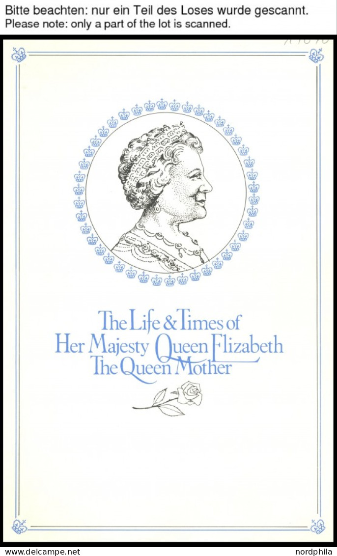 SLG. ÜBERSEE , British Commonwealth: 1985, The Queen Mother, Spezialsammlung Im Ringbinder Mit Vielen Ausgaben Und Block - Sonstige & Ohne Zuordnung