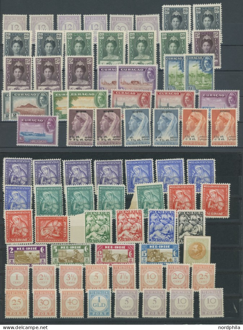 SLG. ÜBERSEE , , 1924-47, Kleine, Meist Postfrische Partie Niederländische Kolonien Mit Niederländischen Antillen, Niede - Other & Unclassified