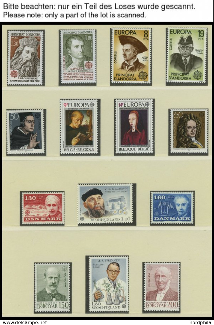 EUROPA UNION , 1980-82, 3 Komplette Postfrische Jahrgänge, Prachterhaltung, Mi. 312.50 - Collections