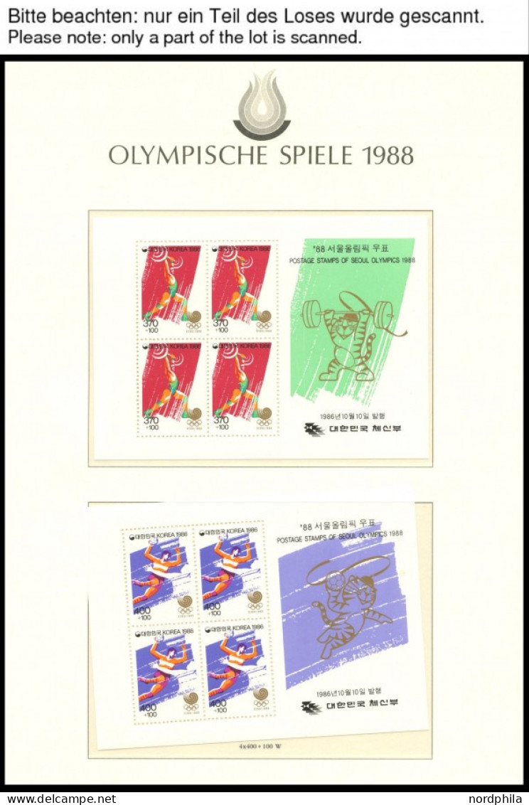 SPORT ,Brief , Olympische Spiele 1988 In 3 Borek Spezialalben Mit Vielen Guten Ausgaben, Auch Viele Ungezähnte Ausgaben, - Andere & Zonder Classificatie