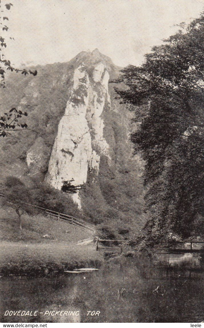 BV57. Vintage Postcard. Dovedale - Pickering Tor. Derbyshire. - Derbyshire