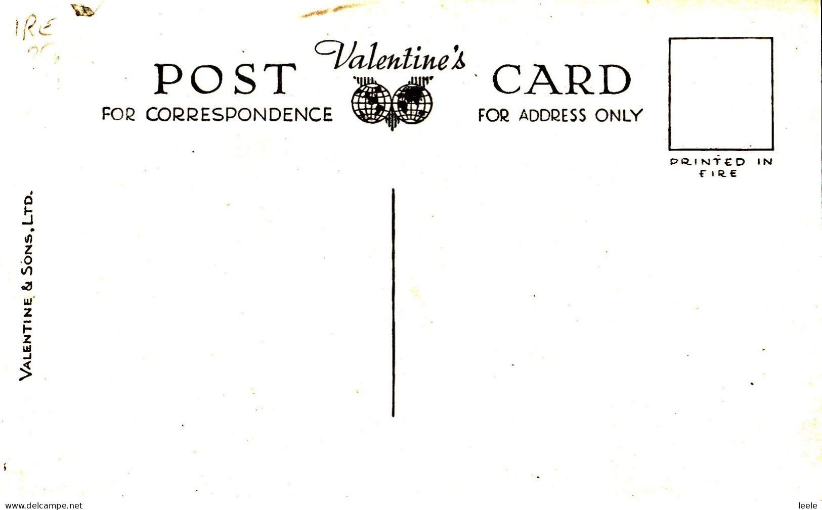 BV95. Vintage Postcard.  Round Tower. Glendalough. Co. Wicklow. - Wicklow