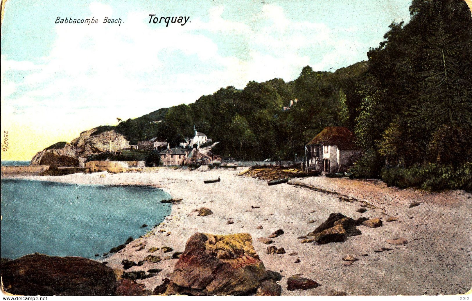 BV49.  Vintage Postcard.  Babbacombe Beach, Torquay. Devon - Torquay
