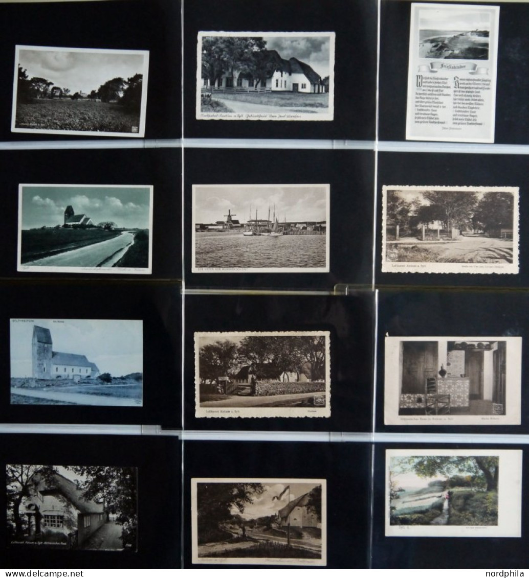 DEUTSCHLAND ETC. SYLT - Keitum, Sammlung Von 50 Verschiedenen Ansichtskarten Im Briefalbum - Sylt