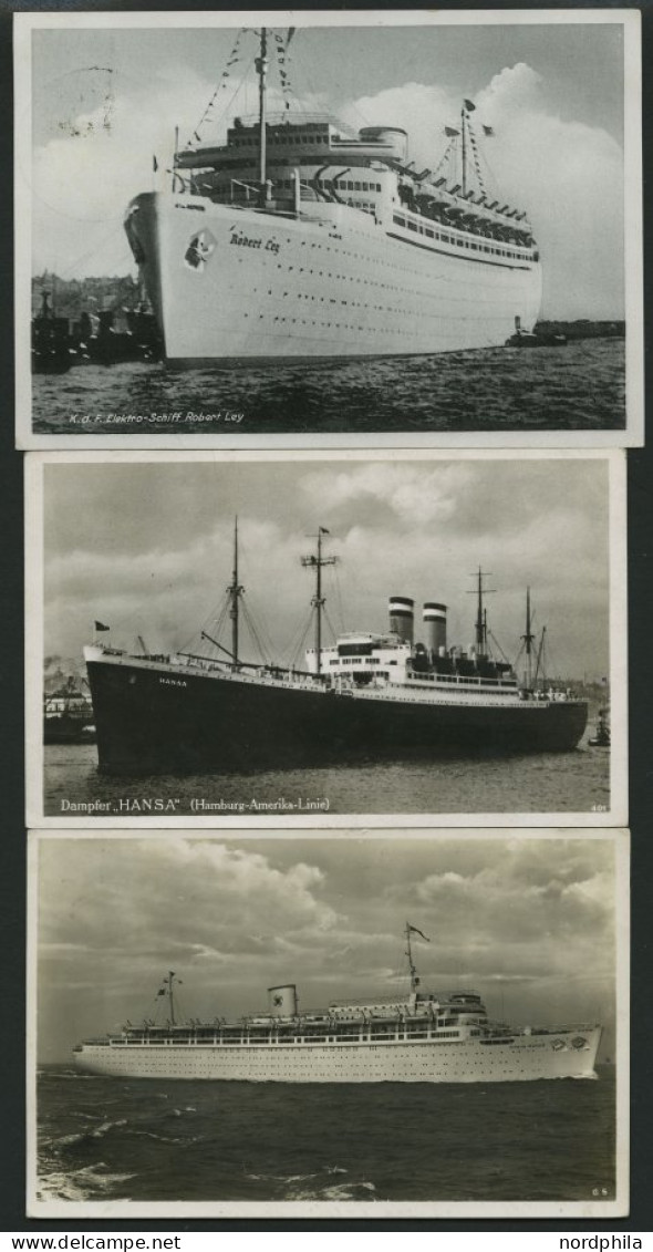 ALTE POSTKARTEN - SCHIFFE DAMPFER, 5 Verschiedene Ansichtskarten Aus 1934-40 - Otros & Sin Clasificación