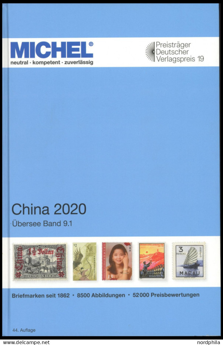 PHIL. KATALOGE Michel: Übersee Band 9.1, China 2020, Alter Verkaufspreis: EUR 89.- - Philatelie Und Postgeschichte