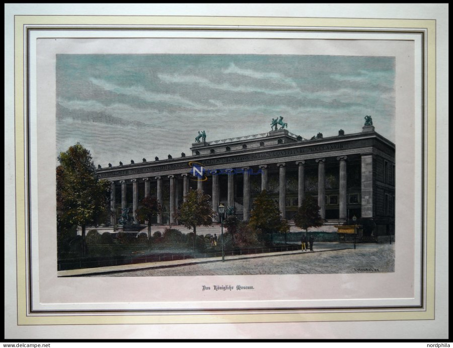 BERLIN: Das Königliche Museum, Kolorierter Holzstich Um 1880 - Prints & Engravings