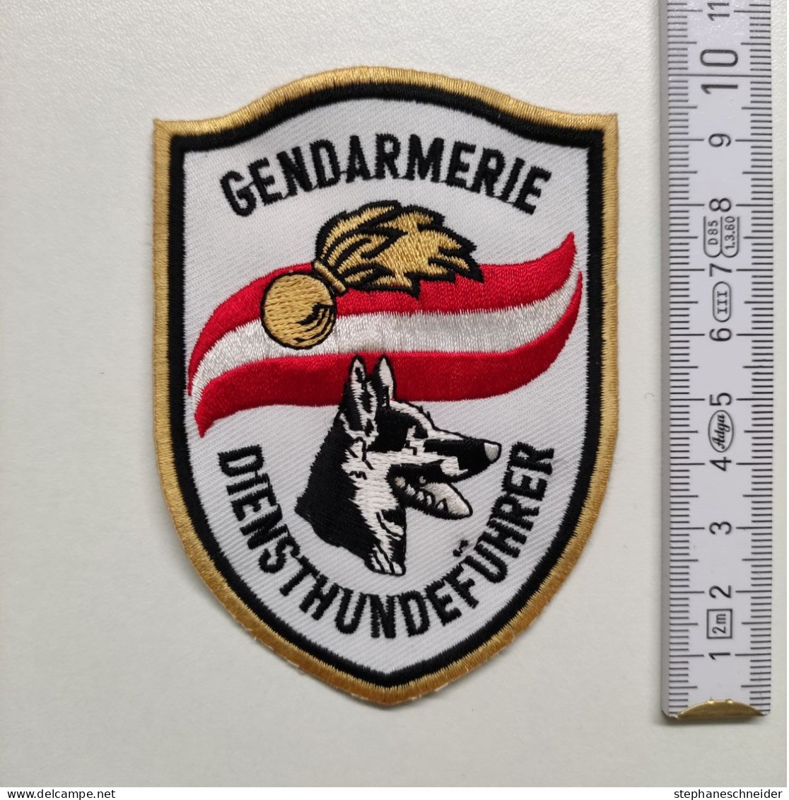 ECUSSON POLICE GENDARMERIE PATCH BADGE CANINE K9 - GENDARMERIE DIENSTHUNDEFÜHRER - Police & Gendarmerie