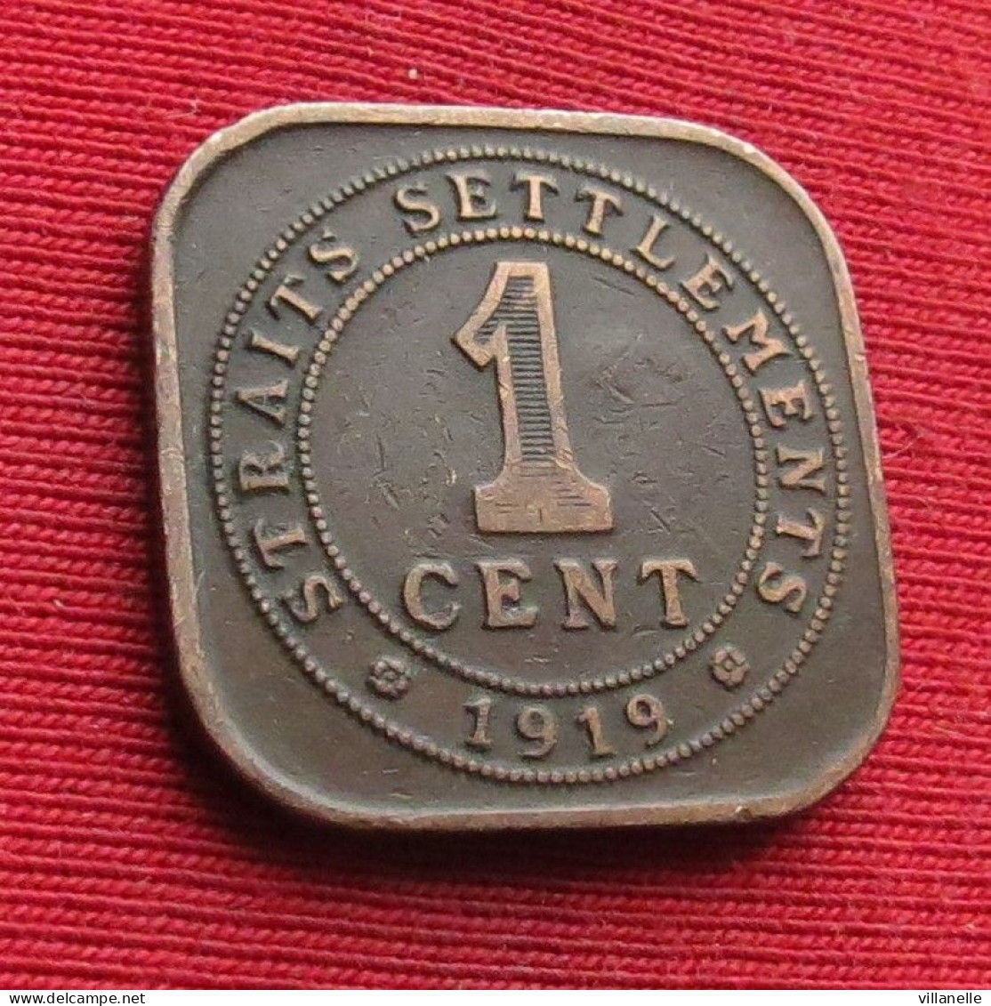Straits Settlements 1 Cent 1919 W ºº - Autres – Asie