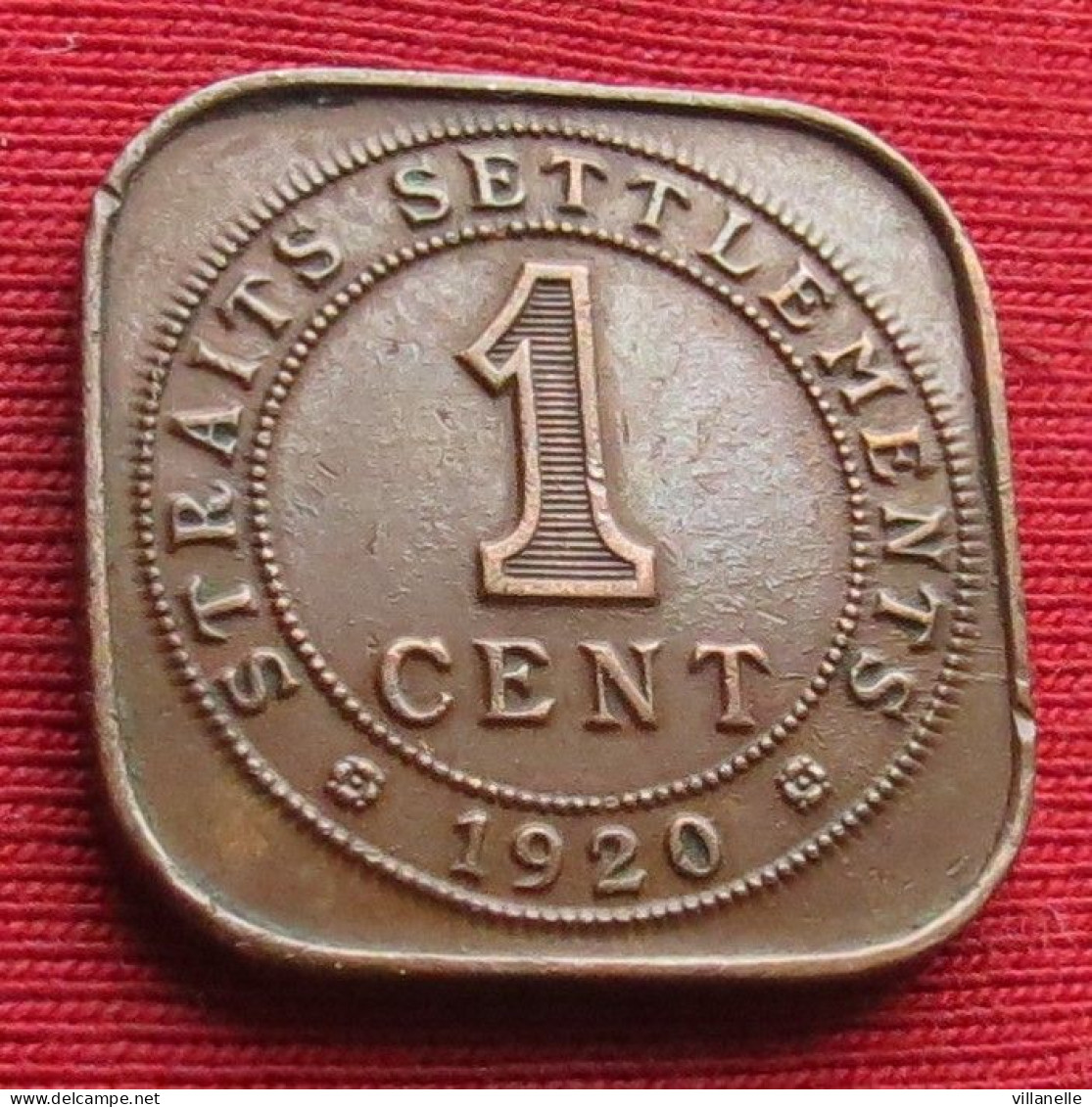 Straits Settlements 1 Cent 1920 W ºº - Autres – Asie