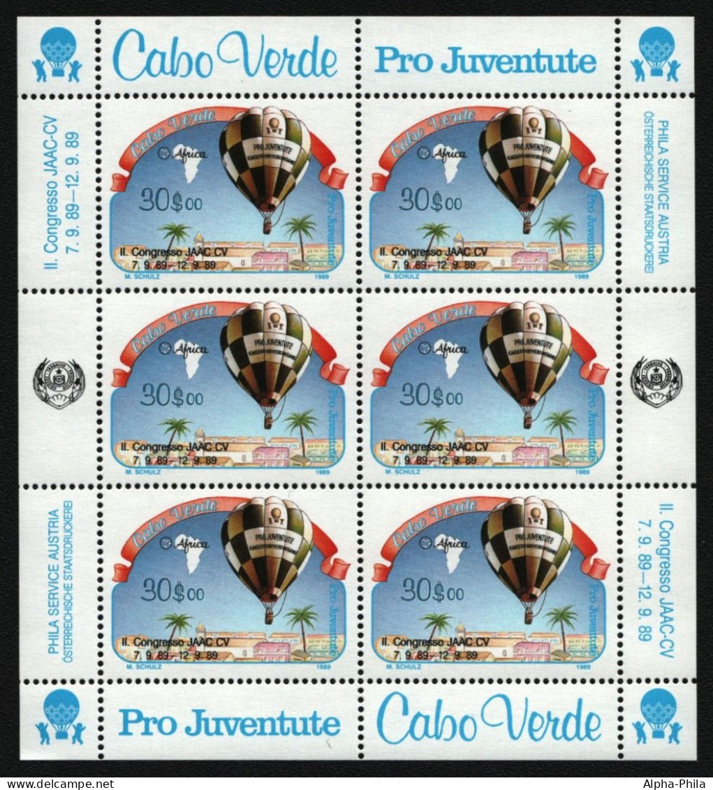 Kap Verde 1989 - Mi-Nr. 558 ** - MNH - KLB - Ballonpost - Cap Vert