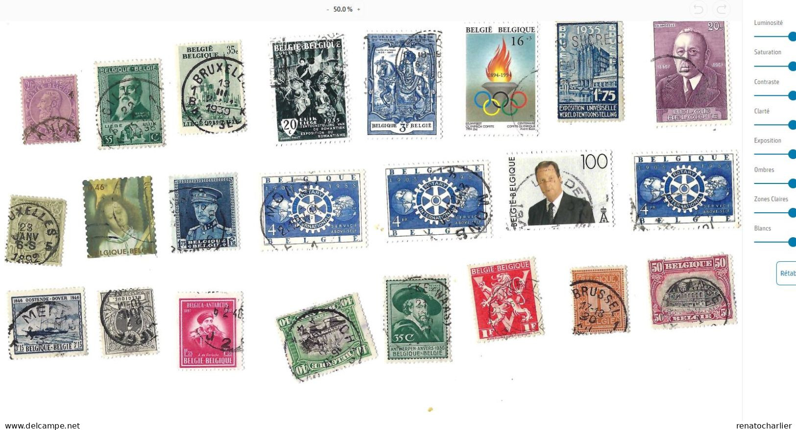 Collection De 85 Timbres  Oblitérés. - Collections