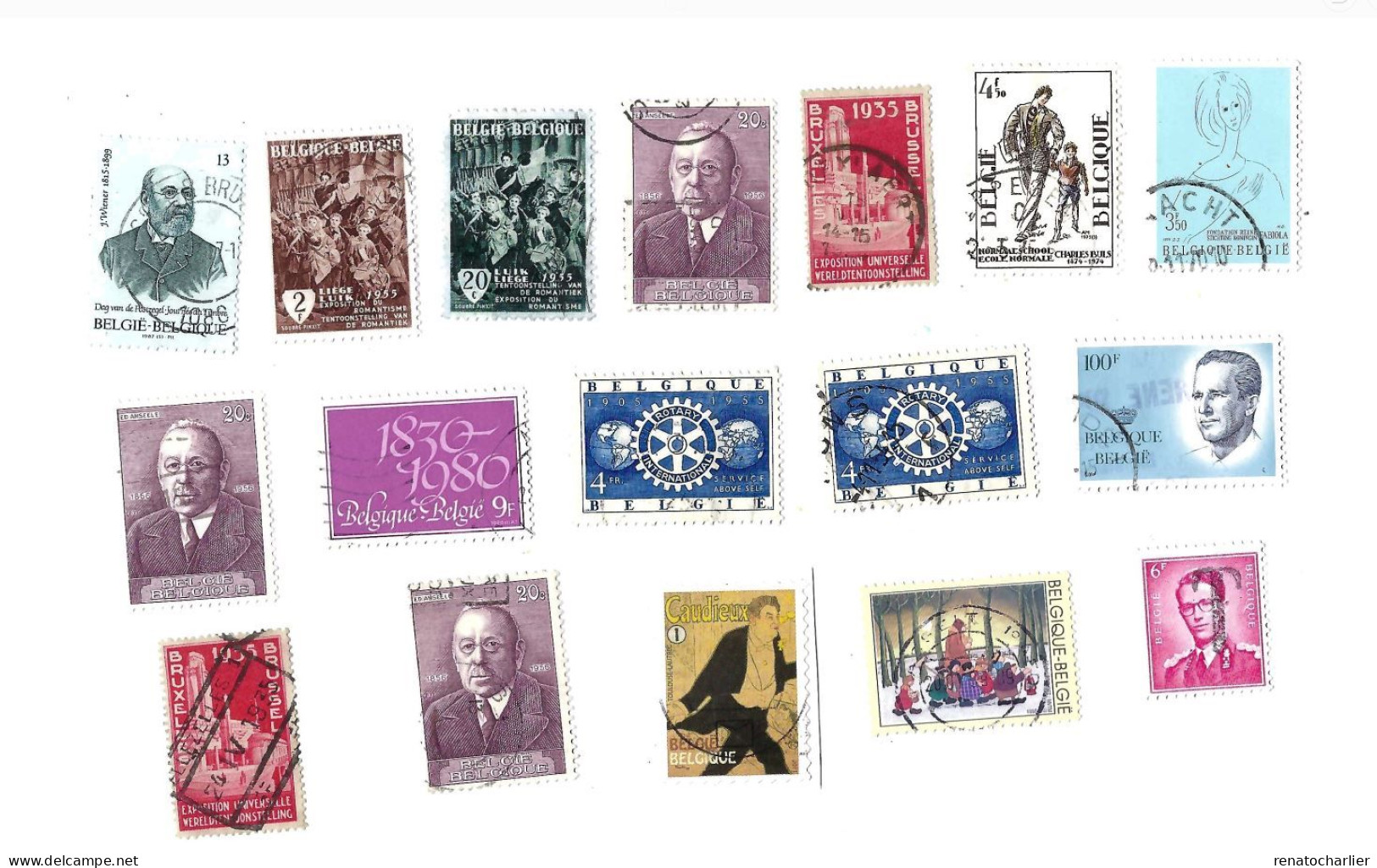 Collection De 85 Timbres  Oblitérés. - Colecciones