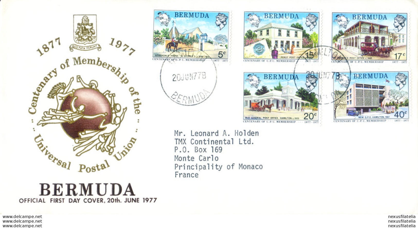 Annata Completa 1977. 3 FDC. - Bermuda