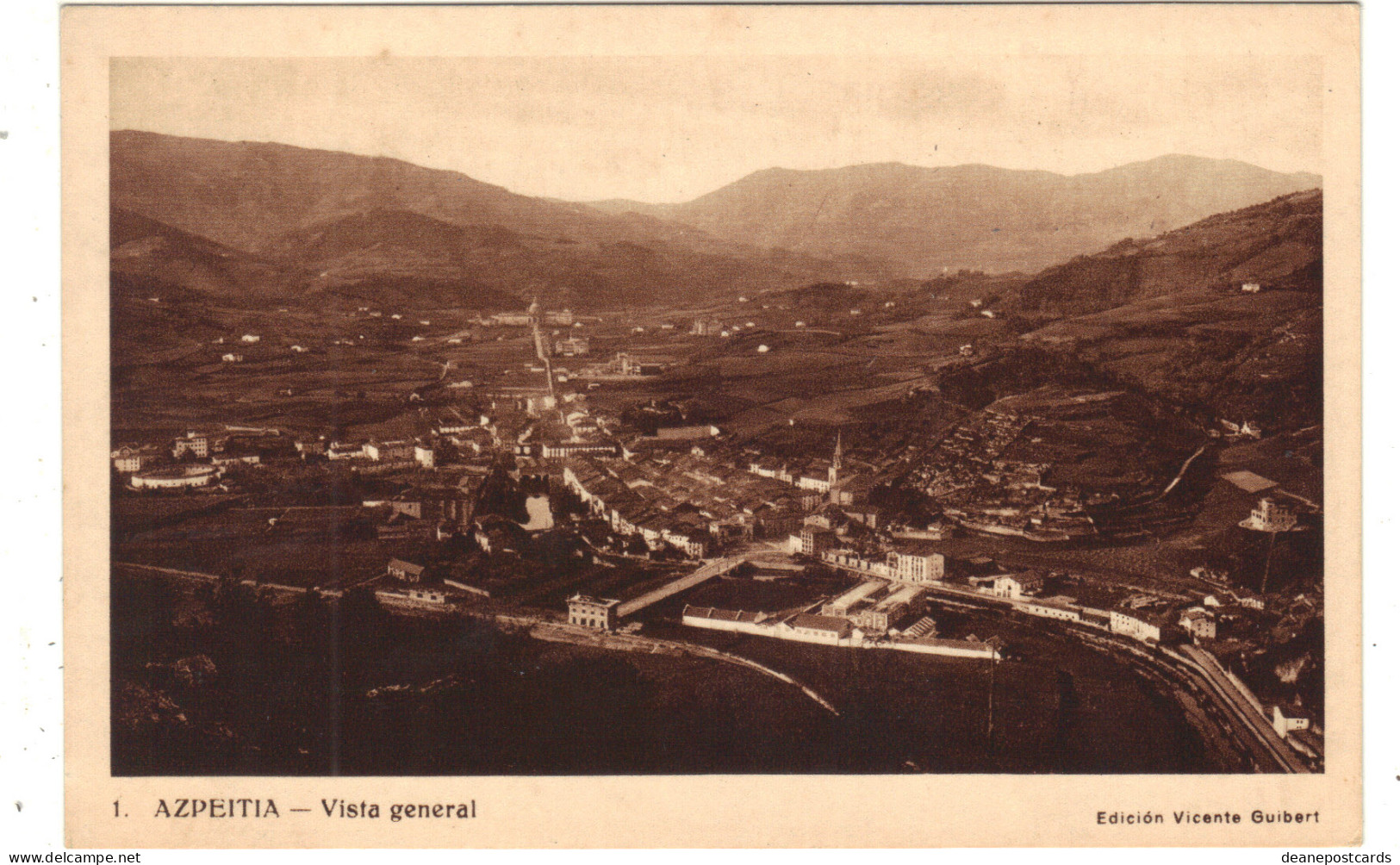 Spain - Azpeitia Vista General  - Collections & Lots