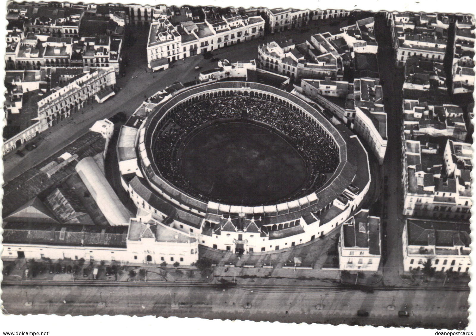 Spain - Sevilla Vista Aerea De La Plaza De Toros, Aerial View - Collezioni E Lotti