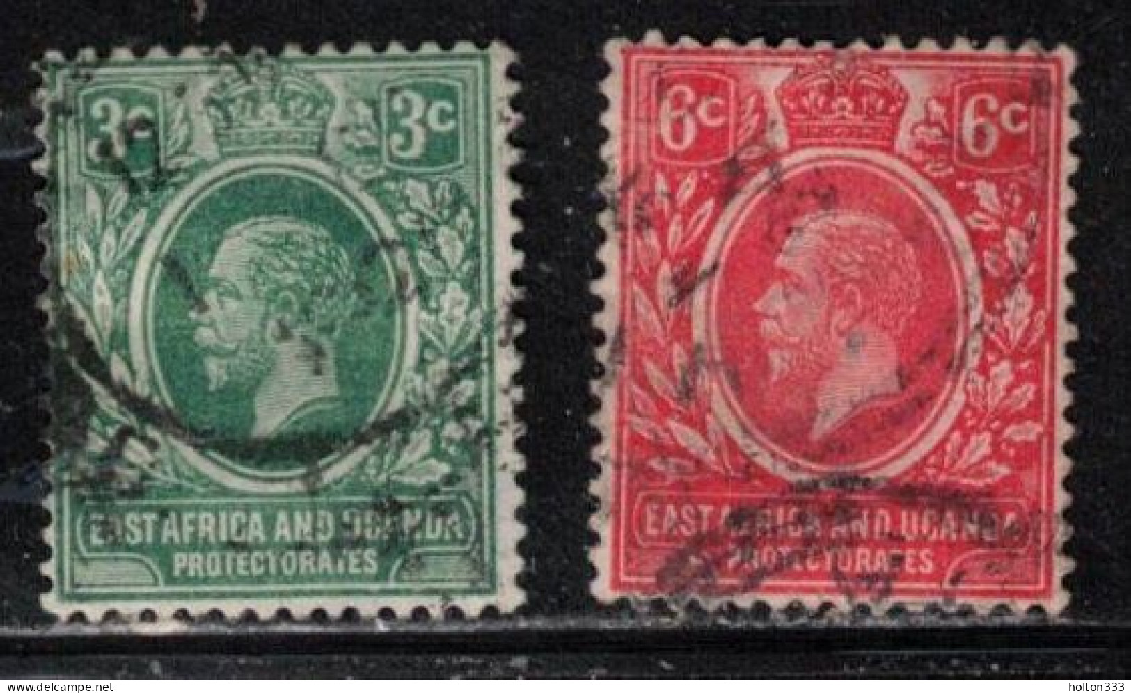 EAST AFRICA & UGANDA Scott # 41-2 Used - KGV - Herrschaften Von Ostafrika Und Uganda