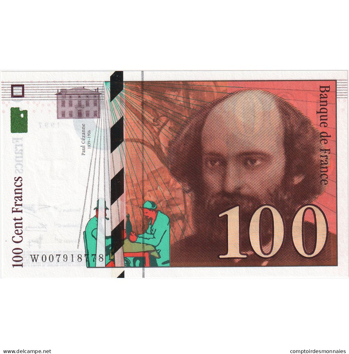 France, 100 Francs, Cézanne, 1997, W007918778, NEUF, Fayette:74.01, KM:158a - 100 F 1997-1998 ''Cézanne''