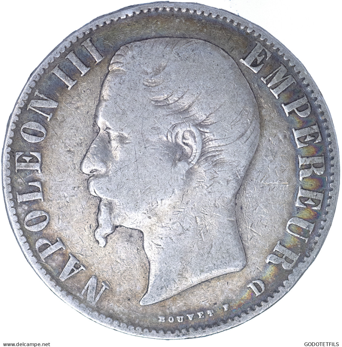 Second-Empire- 5 Francs Napoléon III Tête Nue 1856 Lyon - 5 Francs