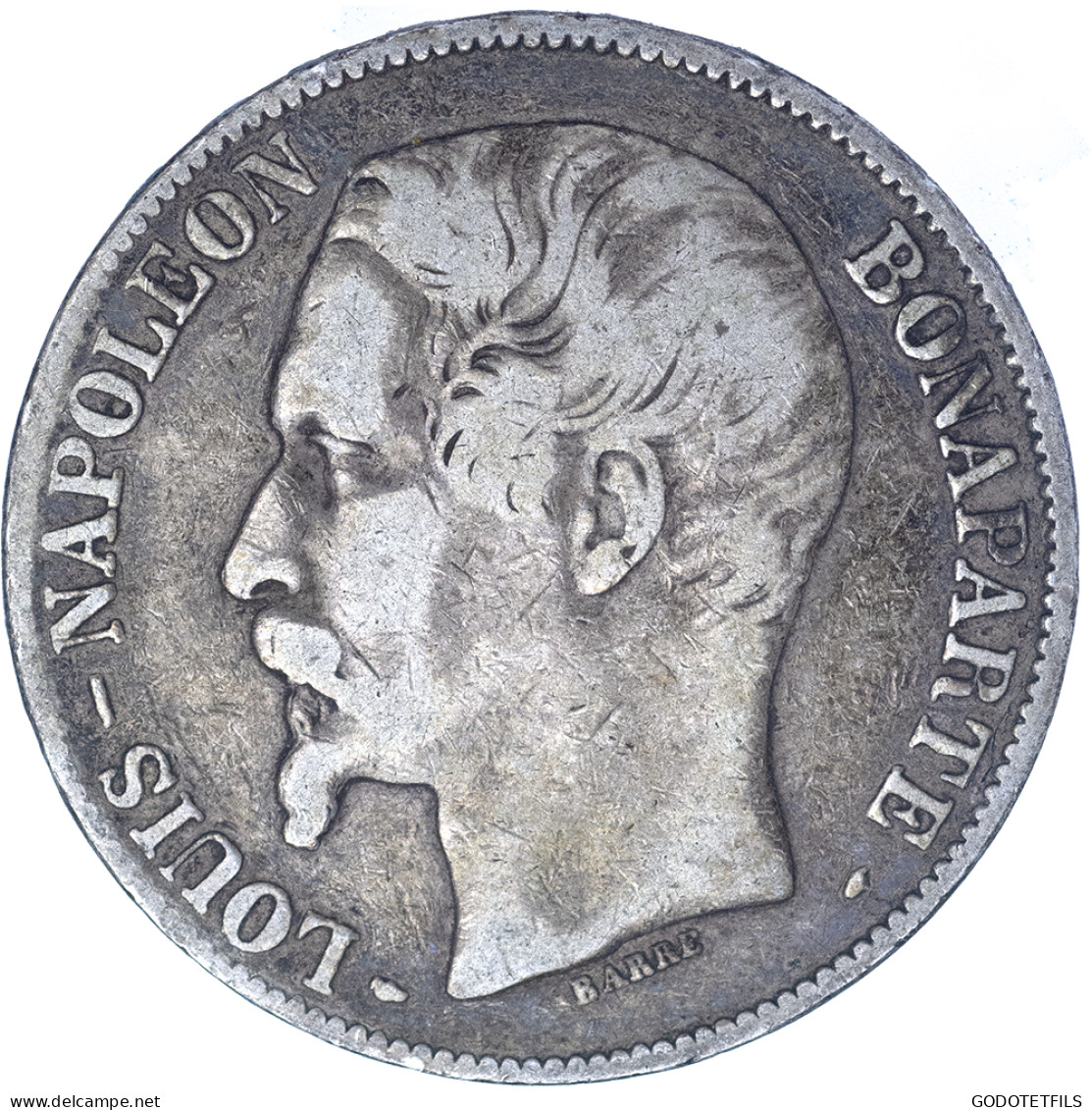 Seconde-République-5 Francs Louis-Napoléon Bonaparte 1852 Paris - 5 Francs