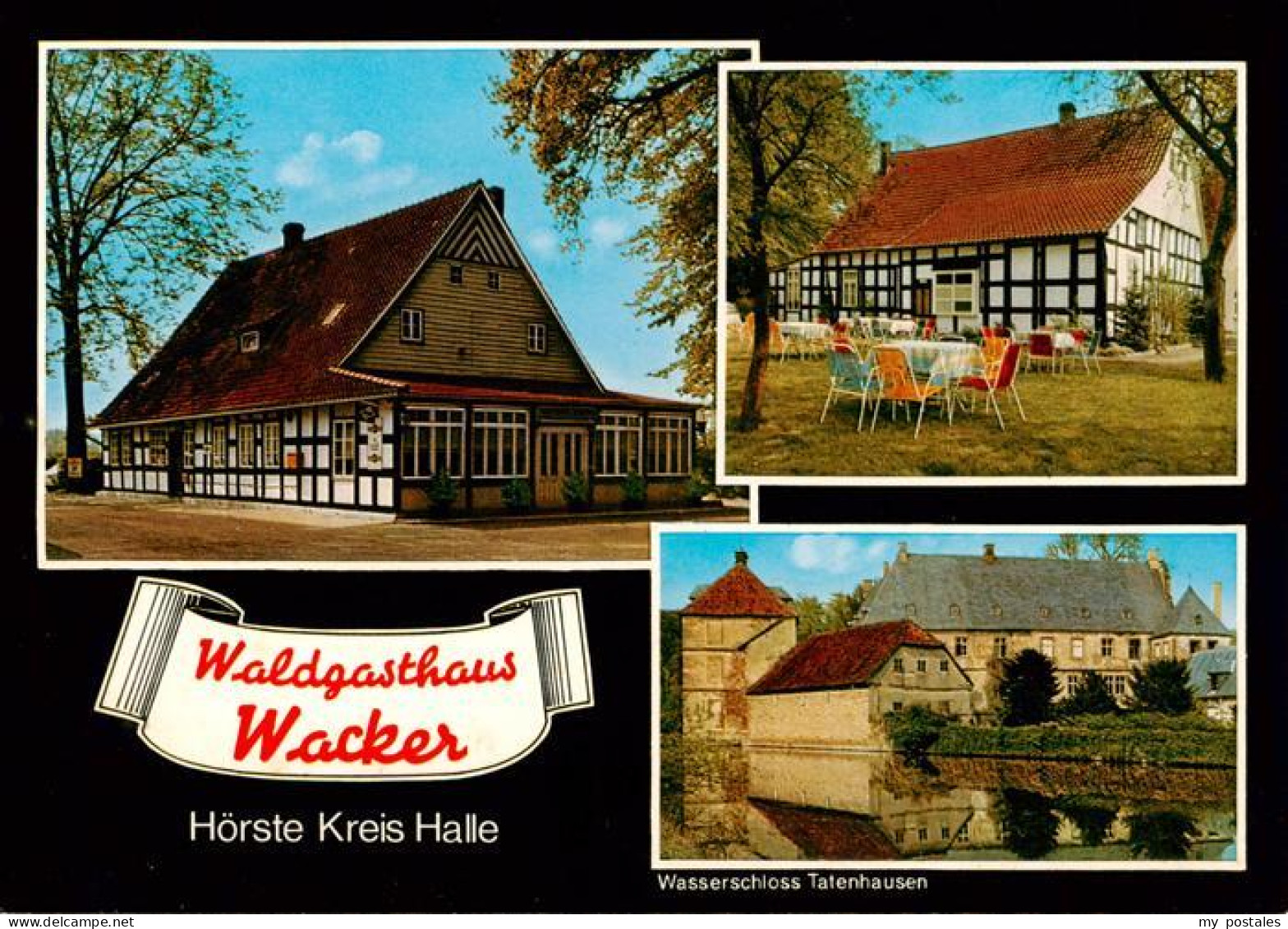 73919872 Hoerste Halle Waldgasthaus Wacker Freiterrasse Wasserschloss Tatenhause - Halle I. Westf.