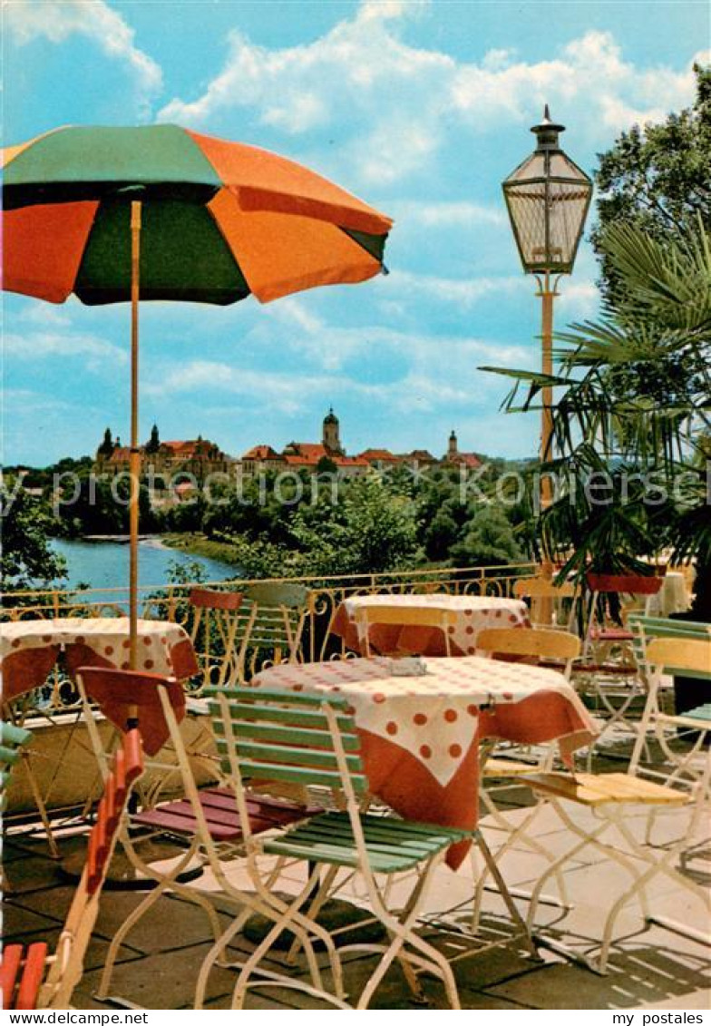 73844204 Neuburg  Donau Cafe Arcoschloesschen Terrasse  - Neuburg