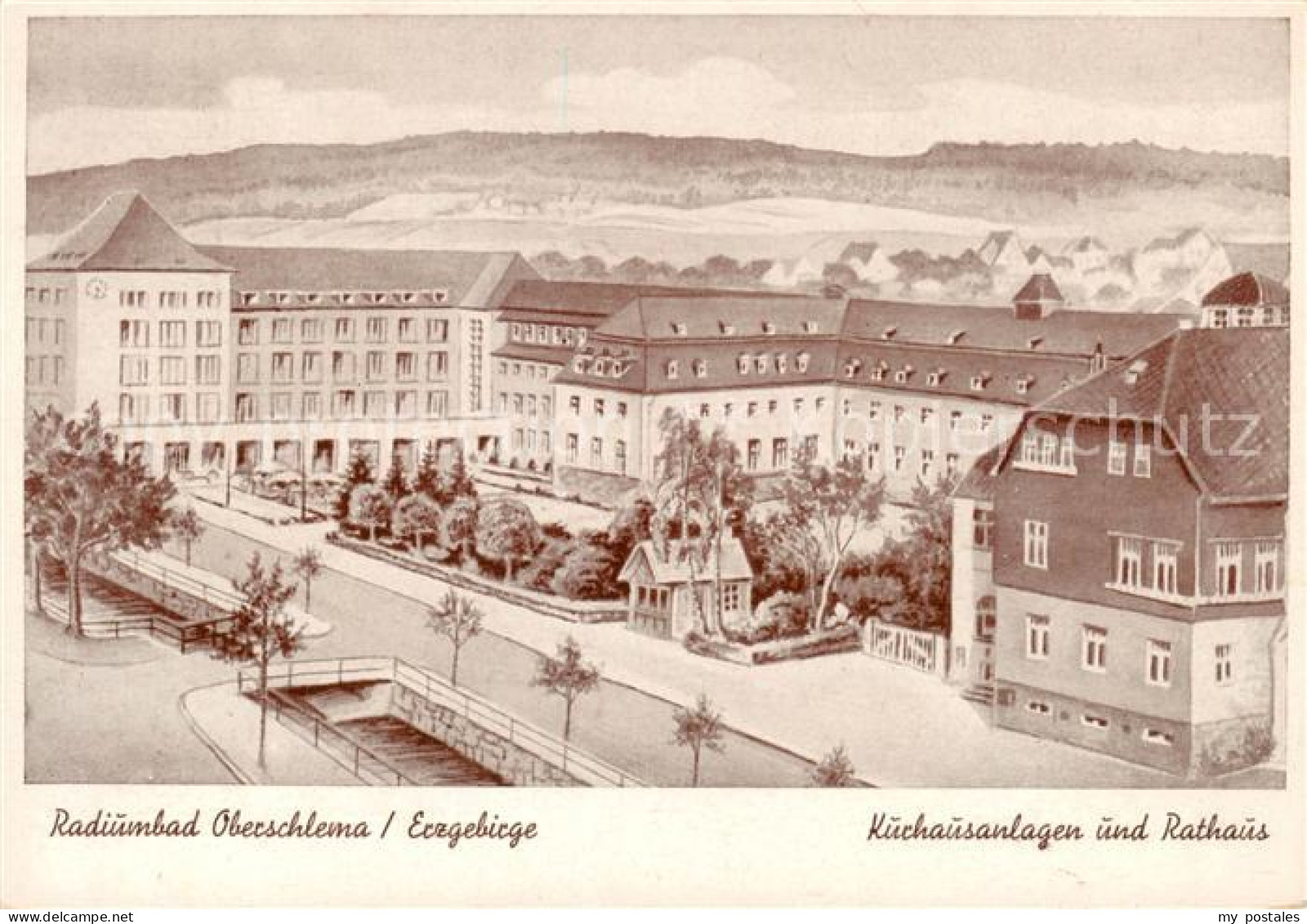 73811626 Oberschlema Erzgebirge Radiumbad Kurhausanlagen Und Rathaus Oberschlema - Bad Schlema