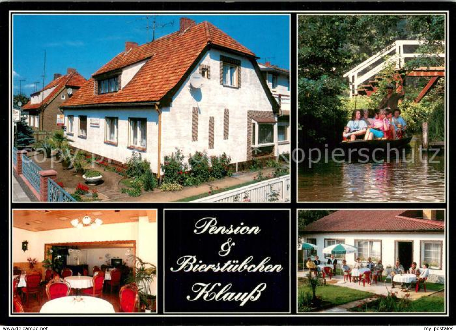 73716410 Luebben Spreewald Pension Und Bierstuebchen Klauss Gaststube Terrasse B - Luebben (Spreewald)