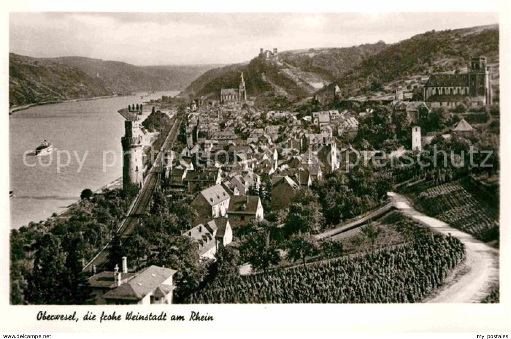 72892637 Oberwesel Rhein Panorama Oberwesel Am Rhein - Oberwesel