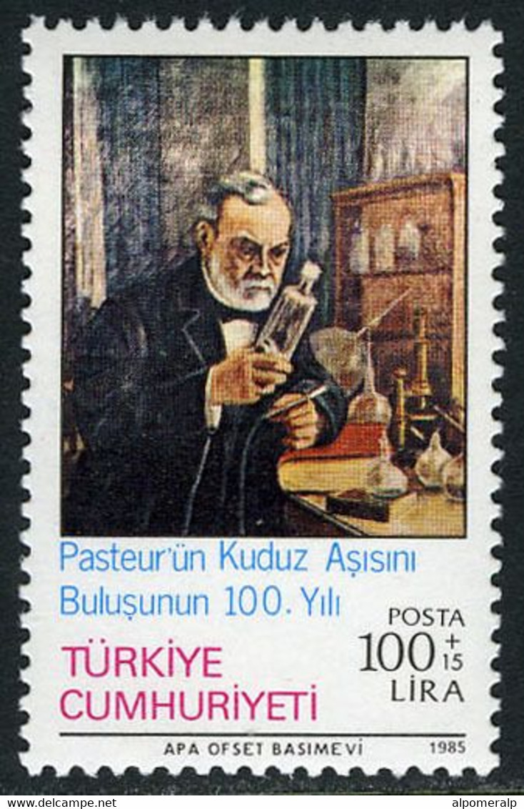 Türkiye 1985 Mi 2716 MNH Louis Pasteur (1822-1895), French Bacteriolog - Ungebraucht