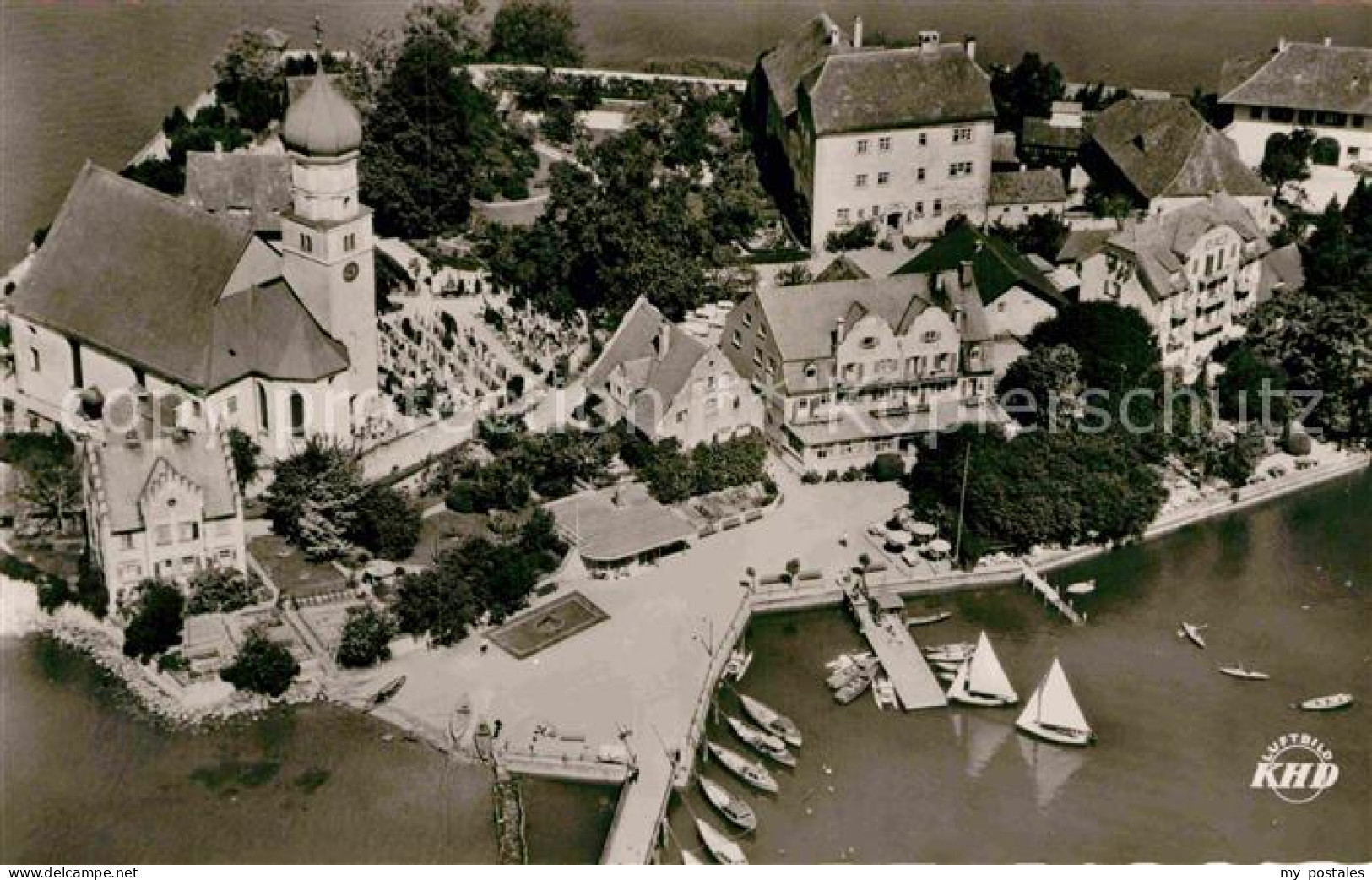 72892310 Wasserburg Bodensee Fliegeraufnahme Schloss Wasserburg - Wasserburg A. Bodensee