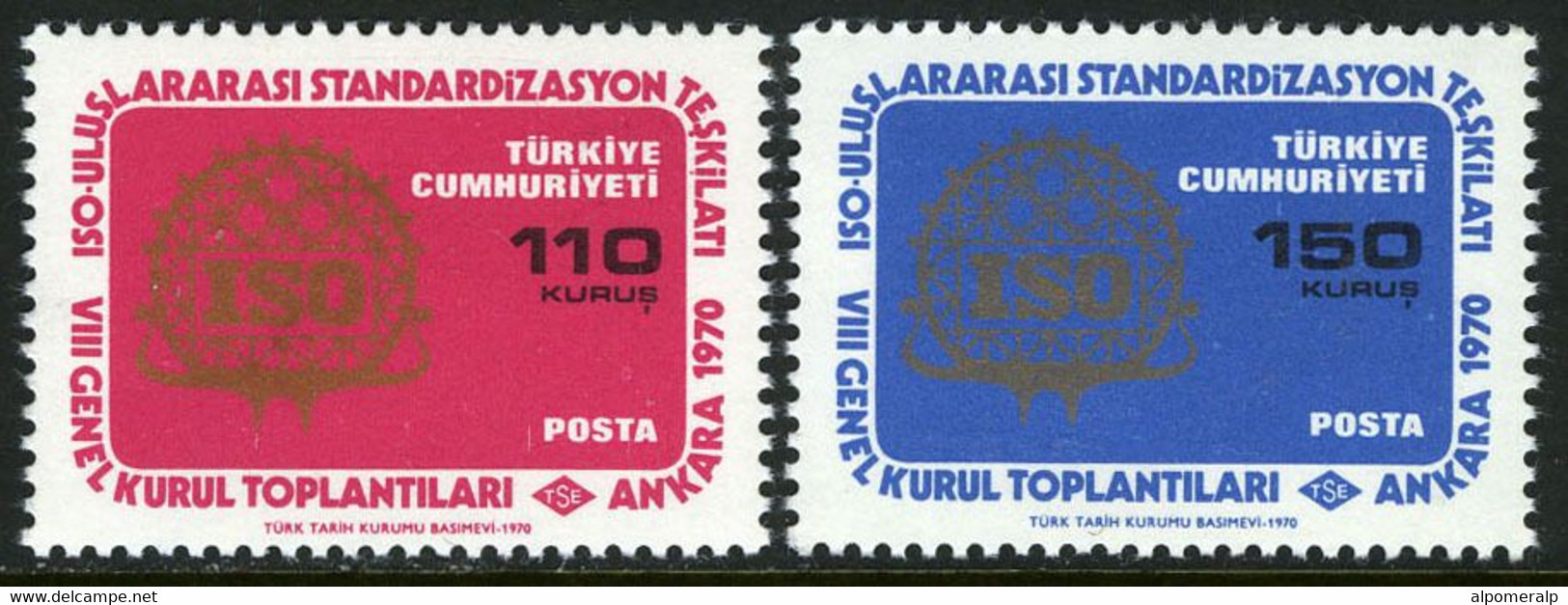 Türkiye 1970 Mi 2194-2195 MNH ISO Meeting - Unused Stamps