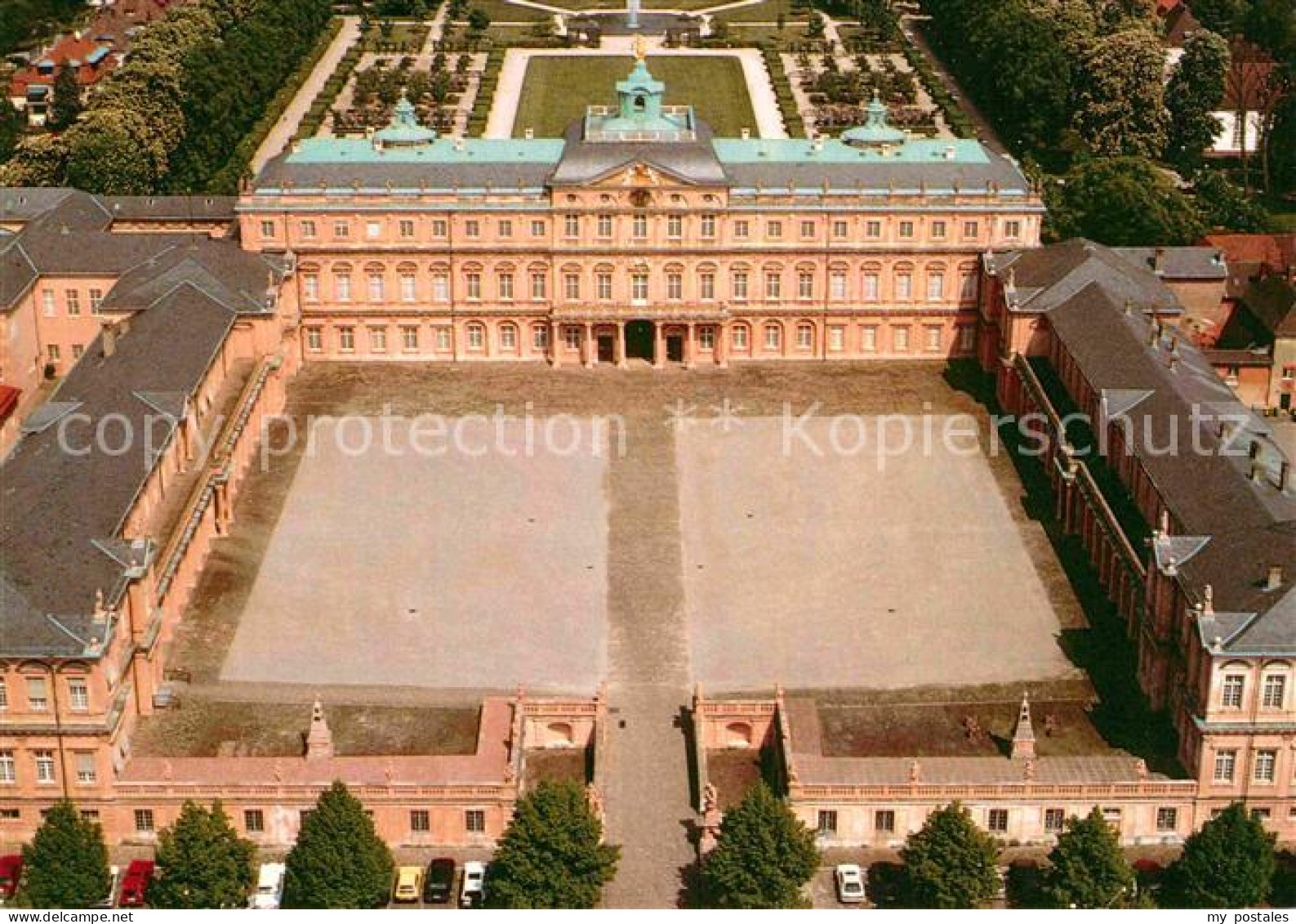 72892019 Rastatt Fliegeraufnahme Schloss Rastatt - Rastatt