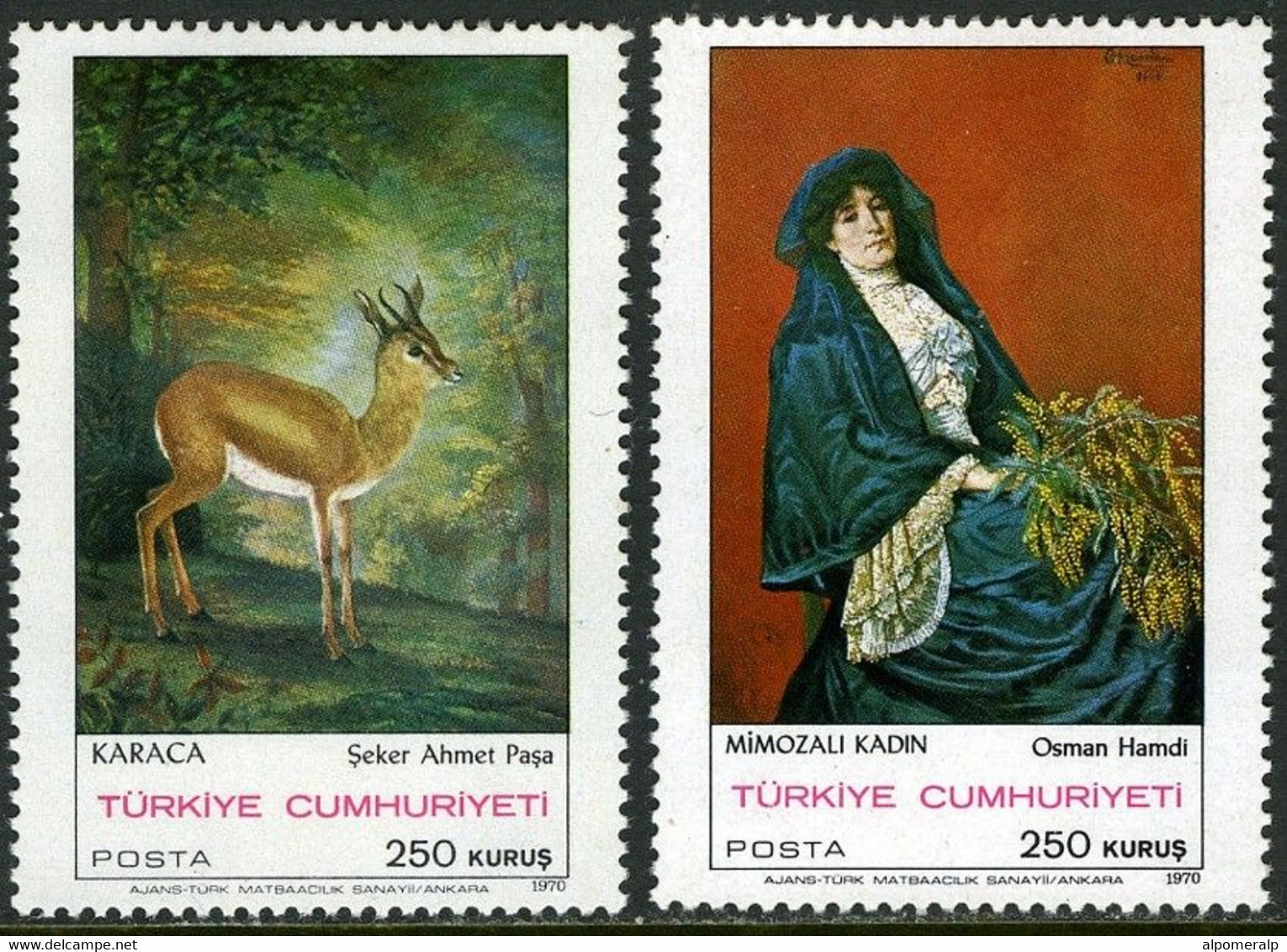 Türkiye 1970 Mi 2184-2185 MNH Paintings (1st Issue) - Ongebruikt