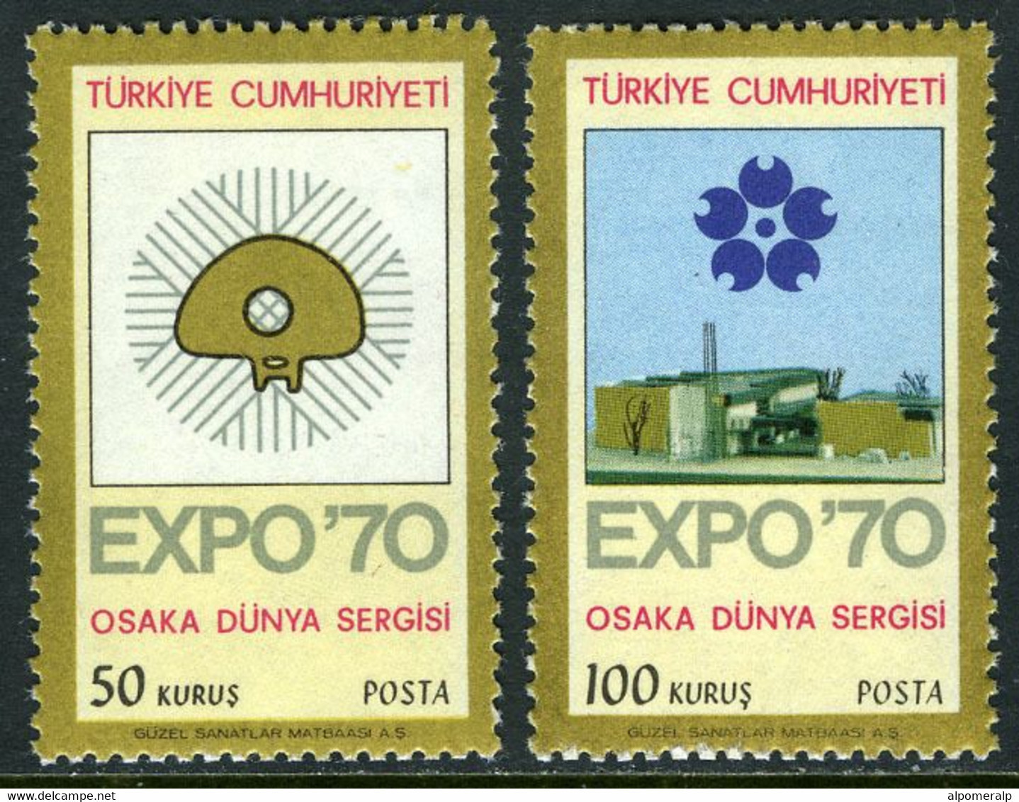 Türkiye 1970 Mi 2166-2167 MNH Expo '70 World's Fair, Osaka - Ungebraucht