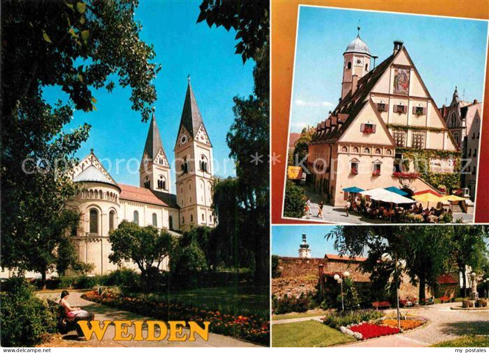 72890008 Weiden Oberpfalz Max Reger Stadt Kirche Rathaus Park Weiden I.d.OPf. - Weiden I. D. Oberpfalz
