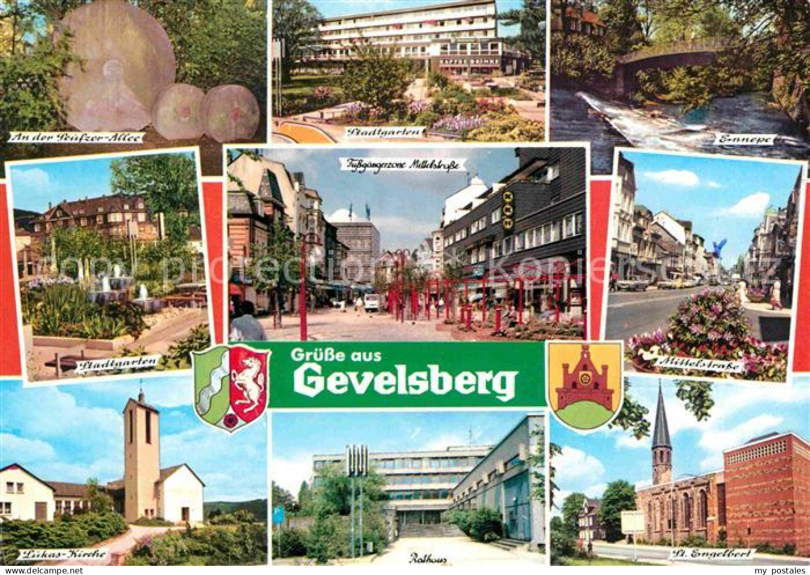 72889951 Gevelsberg Seufzerallee Stadtgarten Kirche Fussgaengerzone Ennepe Mitte - Gevelsberg