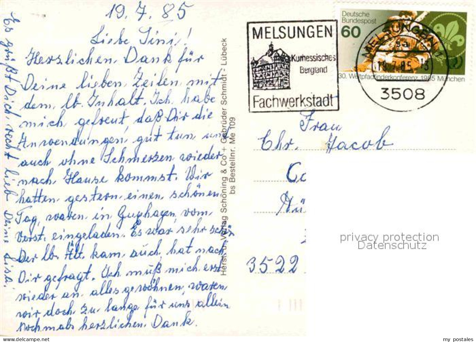 72889798 Melsungen Fulda Fachwerkhaeuser Rathaus Fliegeraufnahme Adelshausen - Melsungen