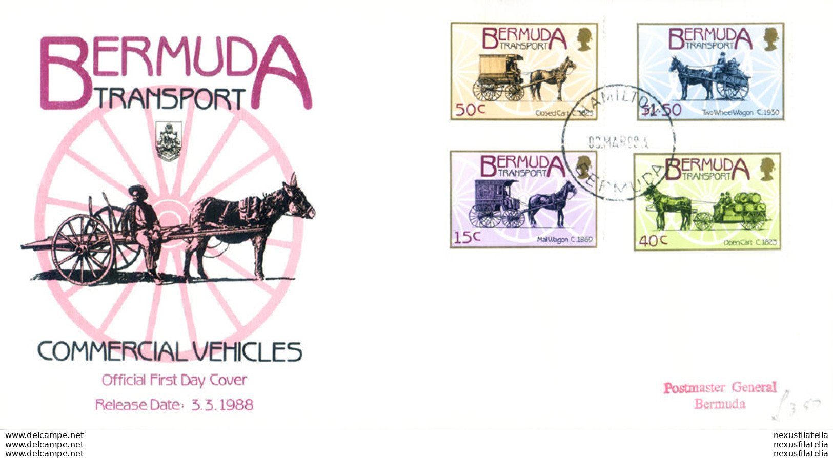 Annata Completa 1988. 6 FDC. - Bermuda