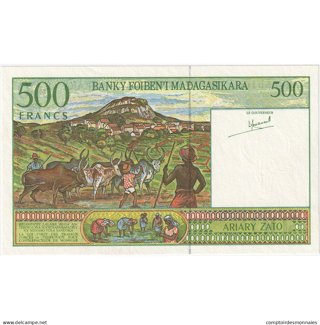 Madagascar, 500 Francs = 100 Ariary, KM:75a, NEUF - Madagascar