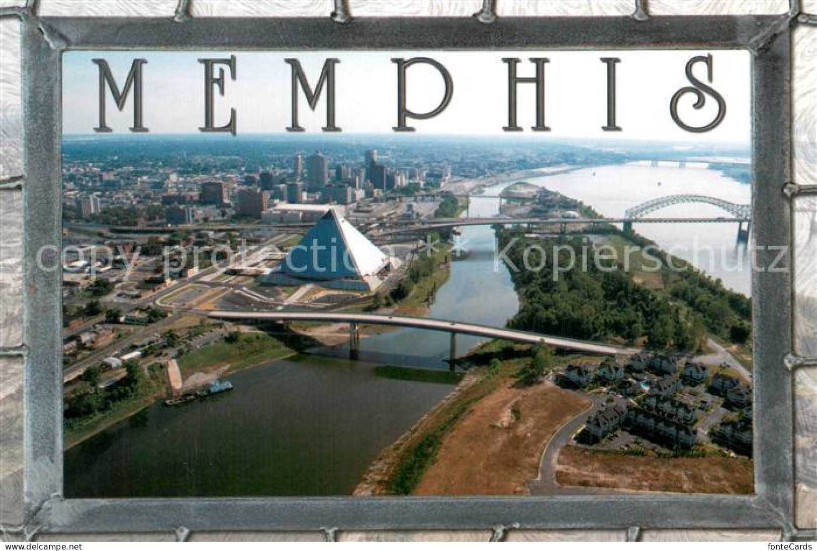 73716328 Memphis_Tennessee Aerial View On The Mississippi River - Sonstige & Ohne Zuordnung