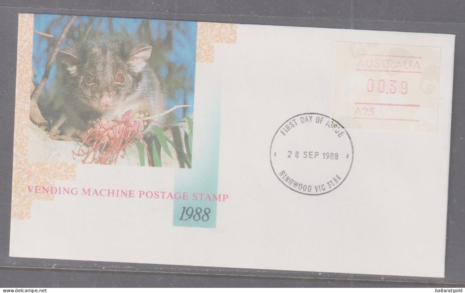 Australia 1988 Possum Frama FDC Ringwood - Cartas & Documentos